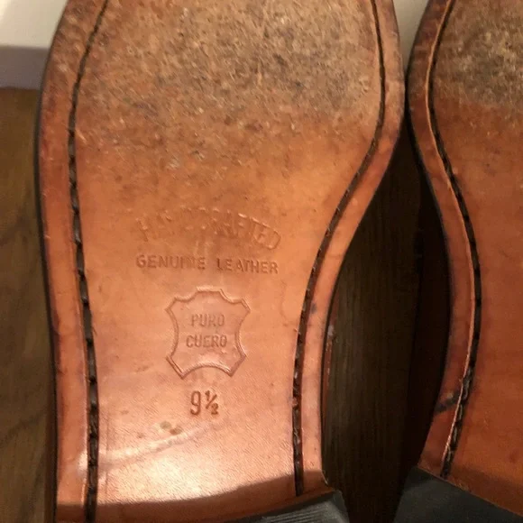 LL Bean Men’s Brown Leather Penny Loafers Slip on Casual Shoes Sz. 9 1/2 D. - Picture 8 of 8